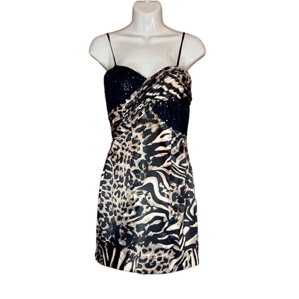 Hailey Logan by Adrianna Papell Gorgeous Leopard Cocktail Dress